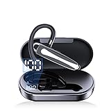 Bluetooth Headset mit Mikrofon Freisprechanlage Bluetooth Ohr Headset Bluetooth Handy In Ear Kopfhörer mit Ladeetui für Autofahren Business Büro drahtlose Kopfhörer Earphones Freisprecheinrichtung