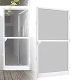 YRHome Insektenschutz Fliegengitter für Tür Fliegengittertür bis max. 120 x 240 cm mit Alurahmen Selbstbausatz mit Fiberglasgewebe Insect Screen