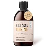 True Collagen Marine - 11000 mg Flüssiges Meereskolagen I Rein hydrolysiertes Kollagen (Typ I & III) I Hyaluronsäure, Biotin, Silica I Haut, Haare, Nägel I Zuckerfrei I 20-Tage-Vorrat