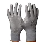 Gebol Micro Flex Grau | Arbeitshandschuhe für nötiges Feingefühl | Schutzhandschuhe für Herren | Größe XXL (Gr 11) | 1 Paar