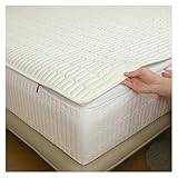 Matratzenschoner mit Reißverschluss 80x190/200 Anpassbarer Doppel-/Einzelmatratzenbezug Matratzenschoner Topper Gestepptes sechsseitiges abnehmbares Polsterlaken(2,80x200+20cm)