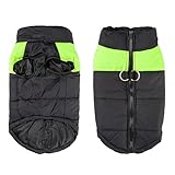 Shinmax Hundemantel Winterjacke Hundejacke wasserdichte Winter Jacke Warm Winterweste für Kleine Mittlere Große Hunde Gefütterter Brustschutz Hund Welpen Kleidung Weste Haustier Gepolsterte Mantel