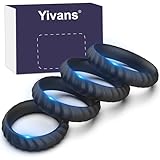 Yivans 4 Stück Silikon Penisring Set Sexspielzeug Männer Extrem Cockring Penis Bondage Verbesserung Erektion und Verlängerung zeit Sexspielzeug für Paare Langwährende Erektion