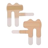 NQEUEPN 2 Stück Fingerschienen, Verbundstoff Trigger Finger Schienen Fingerstütze Fingerbegradigung für Gebrochene Finger (Hautfarbe, All-Inclusive)