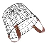 MAGICLULU Metall Feuerholzkorb mit Tragegriff Großer Draht Aufbewahrungskorb Stabiler Holzhalter für Kamin und Outdoor Vielseitig Nutzbarer Organizer Design für Rustikales
