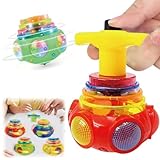2 Stück Kreisel Für Kinder, Musik Kreisel Spielzeug, Leuchtende Und Drehende Gyroskop Spielzeuge, Ideal Für Sinnesförderung Und Motorik - Zufällige Farben Und Stile