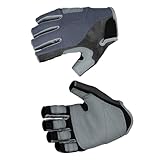 Hemobllo 1 Paar Fitness-Handschuhe Fitness Handschuhe Kletterhandschuhe Handschuh zum Wandern halber Fingerhandschuh Handschuh für draußen Grau