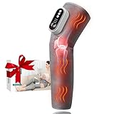 Kabelloses Beinmassagegerät, Bein Airbag Massagegerät mit 3 Geschwindigkeitsstufen und Intensität & Heizung, Lymphdrainagegerät mit 15-Minuten-Smart-Timer für Oberschenkel, Waden, Knie (Einzeln)