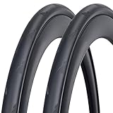 700x28C Fahrradreifen, 28-622 Faltreifen für Rennräder, 60TPI, Hochwertige Trainingsreifen mit Grip und Komfort (2 * 700x28c Reifen)