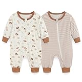 JELYLOVE Unisex Langarm Baby Jungen Mädchen Spieler 0-24 Monate 95% Rayon aus Bambus 5% Elasthan Neugeborene Bekleidung