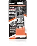 Visbella Hochtemperatur RTV Dichtung Silikon Dichtstoff, Silikondichtmasse, hitzebeständiger Silikondichtung für Haushalt, Auto, Fahrzeuge (Schwarz)