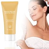 Haarentfernung für Frauen, empfindliche Haarentfernung – für Körper und Bereiche – Enthaarungslotion für Frauen und Männer (Orange, One Size)