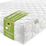 DREAMSTAR Ergo Flex XXL Duo 120x200cm I ergonomische 7-Zonen Kaltschaummatratze I Öko-TEX® | H2 & H3 | Hypoallergen & Antibakteriell | 22 cm hoch 120 x 200 cm