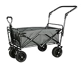 Bollerwagen Faltbar Strandwagen Faltbollerwagen Zusammenklappbarer Mehrzweckwagen, Handwagen, Garten-Gebrauchswagen Mit Verstellbarem Griff, Outdoor-Zugwagen Für Strand-Angel-Picknick Transportwagen H