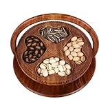 Faltbarer Obstkorb aus Holz - Behälter für Nüsse - Tischkorb für Trockenfrüchte - für Vorspeisen zu Hause, Küche, Wohnzimmer, Schlafzimmer, Arbeitszimmer, Apartment, Büro, Hotel