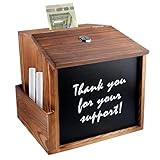 Holz Vorschlagsbox, Hölzerne Vorschlagsbox, Spendenbox Abschließbar Spendenbox Briefkasten Vorschlagsbox Briefkasten Mit Schloss Kummerkasten Zur Wandmontage Für Schule Büro Krankenhaus 21 * 20 * 16cm