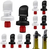 NAROSEBE 10 Stück Flaschenverschlüsse Universal Weinverschluss Sektverschluss Flaschenverschluss Bierflasche Flaschenverschlußkappe Weinflaschenverschluss Vakuum Wein Stopfen für Weinsammlung Wein