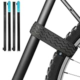 WATSABRO Fahrradträger Gurte, 4 Stück für Transport und Lagerung,Fahrradträger Zubehör,Griffige Straps zum Fixieren des Fahrradrahmens und Rades,Flauschband(70cm*4cm)