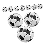 HOODANCOS 20 Stück Fußball Holzperlen für Schmuckherstellung DIY Armbänder Ohrringe Bastelset für Sicheres Material für Kreative Projekte