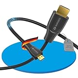 Sonero® 4K Micro HDMI auf HDMI-Kabel, Premium High Speed, 4K 60Hz, Micro HDMI Stecker auf HDMI Stecker, vergoldete Kontakte, zweifache Abschirmung, PVC-Mantel, 0,50m
