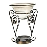 FUTUREORYY Aromatherapie Öl Duftlampe Eisenhalter Aromabrenner für Ätherische Öle und Teelicht Eleganter Duftöl für Wohnzimmer Schlafzimmer Büro Dekoration