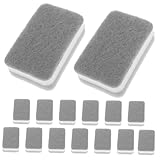 Ciieeo 15 Stück Teiliges Wiederverwendbares Reinigungsschwamm Kratzfreie Küchenschwämme mit Wasseraufnahme und Ölresistenz Doppelseitige Scheuerschwämme für Geschirr Töpfe Pfannen