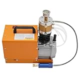 1800W Hochdruck Luft Kompressor 300Bar Aufblasvolumen 100L/min mit Unterwasserpumpe & einem Manometer Tragbarer Luftkompressor Hochdruckluftpumpe für Reifenfüllung usw