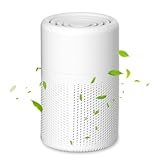 Luftreiniger für Allergiker mit H13 HEPA Filter, 37dB Ultra Leise, Air Purifier gegen Rauch, Staub, Pollen & Tierhaare, Tragbarer Raumluftreiniger mit Aromatherapie für Zuhause & Schlafzimmer
