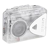 POLISH Kassettenplayer Transparent Kassettenspieler FM/AM Radio Externer Lautsprecher Stereoplayer Kassetten-Walkman