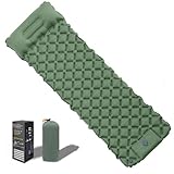 zanmuk Isomatte Selbstaufblasend Luftmatratze Camping - Camping Matratze Luftmatratze Selbstaufblasend Selbstaufblasbare Luftmatratze (Grün)