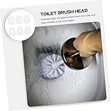 Yardenfun 6 Stück Teiliges Wc bürsten Ersatzkopf Starke Reinigungsleistung Kratzfest Leicht und Kompakt Kompatibel mit Meisten Toilettenbürsten Praktisches Badezimmer Reinigungszubehör
