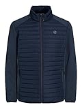 JACK&JONES Herren JJEMULTI Quilted Collar NOOS Steppjacke, Navy Blazer/Detail:Set-IN Sleeves, XL