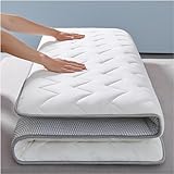 JapaneseStyle weiche Futon-Bodenmatratze, atmungsaktiv, langsamer Rückprall, volle Größe, rutschfestes Design, 90 x 200 cm, ideal für minimalistisches Wohnen und bequemen Schlaf