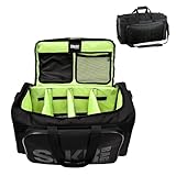 ARTFILIF Sneaker-Tasche, Turnbeutel, Sportbeutel, Duffle Bag für Reisen, Schuhbeutel für Reisen, Turnbeutel für Damen und Herren mit 3 verstellbaren Fächern, Schwarz