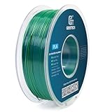 GEEETECH Silk Dual Color Filament 1,75mm,1KG/Spool für 3D Drucker, Silk Blau&Grün