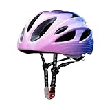 kowaku Kinder Fahrradhelm Verstellbar Rennradhelm Leichter für Jungen und Mädchen, Tragbarer Sporthelm Kinder Fahrradhelm für den Außenbereich, Lila