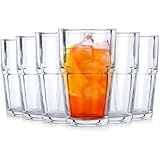 Vilde Gläser-Set Trinkgläser Gläser set Wassergläser Saftgläser Universalgläser als Wasser Glas I hohe Stoßfestigkeit Saftgläser Schorlegläser Longdrinkgläser Trinkgläser Glass - 325 ml - 12 teilig