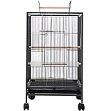 Großer Papageienkäfig, Stabiler Metallkäfig, Komfortables Zuhause für Wellensittiche, Katzen, Mäuse und Kaninchen – idealer dekorativer Haustierkäfig, 5 Packungen erhältlich