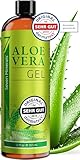 Aloe Vera Gel 99% Bio, 355 ml - ÖKO-TEST Sehr Gut - 100% Natürlich, Rein & Ohne Duftstoffe (Alkoholfrei, Kein Parfüm/WC-Duft) - Einzigartige Vegane Formel OHNE XANTHAN - aus ECHTEM SAFT, NICHT PULVER.