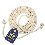 Best Sporting Springseil aus Baumwolle und Jute I 100% Naturprodukt I Top-Qualität I Ohne Griffe I Länge 280 cm I Eignet sich für Vereins-, Schul- und Freizeitsport