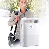 Yontwe Tragbare Sauerstoff-Konzentrator 1-5L/Min 5 Gang Flow einstellbare Sauerstofftherapie 93%±3% hochreinen Sauerstoff Maschine für den Heimgebrauch mit LCD-Display Zeitmessung Gesunde Pflege