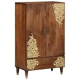 vidaXL Highboard 60x33x100 cm Massivholz Mango