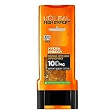 L'Oréal Paris Men Expert XXL Duschgel und Shampoo für Männer, Zur Reinigung von Körper, Haar und Gesicht, Herren Duschbad mit Taurin, Hydra Energy, 1 x 400 ml