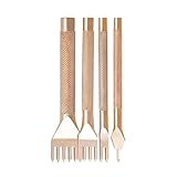 4PCS Leder Loch Werkzeuge Leder Handwerk Schnürung Nähen Werkzeug Professionelle Zinken Werkzeuge Runde Locher Kits Dekorative Teile Werkzeug