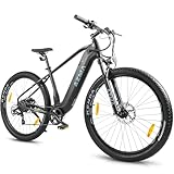 AZMA U1 E-Bikes,29 Zoll E Bike Herren Damen mit Abnehmbarer 36V 18Ah Akku, 250W Motor MTB,E-Mountainbike mit 8 Gang, Elektrofahrrad Lange Reichweite bis 150KM,Off-Road-Reifen