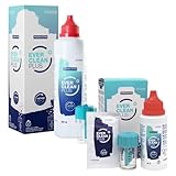 Avizor EVER Clean PLUS - Flüssigkeit zur Reinigung und Desinfektion von Kontaktlinsen - Packung 225 ml Flasche + 30 Tabletten und 60 ml Flasche + 8 Tabletten - Reiseset