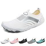 Sudychen Unisex Badeschuhe Schnell Trocknende et Tragende Strandschuhe mit Rutschfester Sohle für Schwimmschuhe Wassersport Yoga Alltag Leicht Gr.36-46