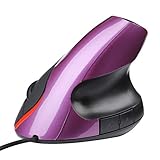 Vertikale Maus, ergonomische Gaming-Maus, 1600 dpi, USB, optische Handgelenk-Maus, gesunde Maus für PC, Computer, Laptop, Gaming-Maus