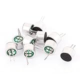 sourcing map 10stk 9mm x 7mm Durchgangsloch MIC Elektret Mikrofon Kondensator Pickup de