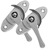 WATIIFUFU 2 Sätze Fenster sicherheitsriegel für Schiebefenster Einfache Montage Langlebiges Vielseitig Einsetzbar für Horizontale und Vertikale Fenster Schutz vor Unbefugtem Zutritt